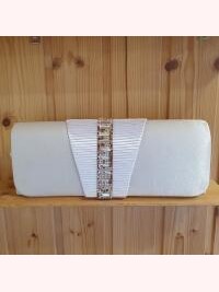 Brauthandtasche Clutch 60-73 weiss